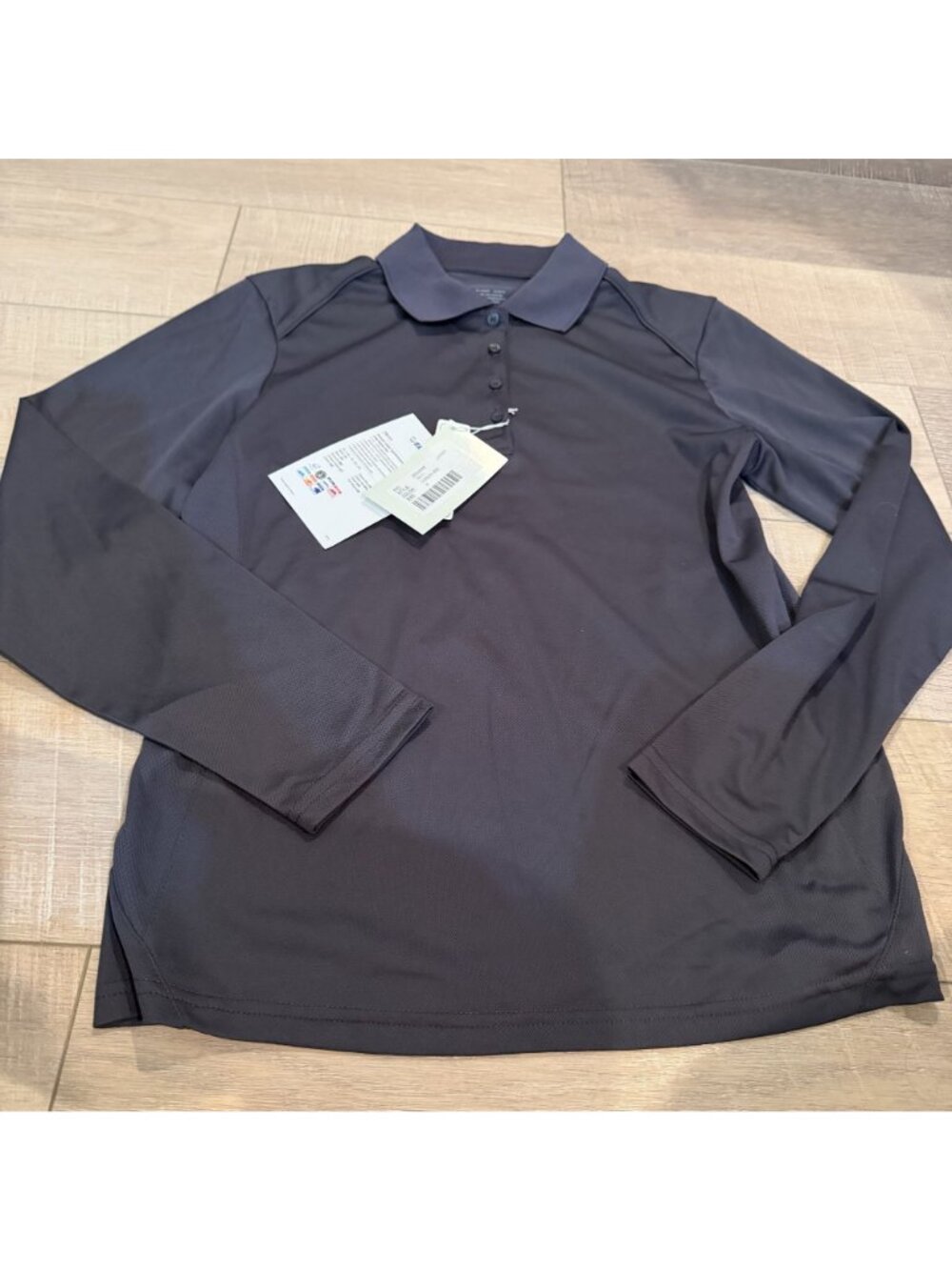 Extreme Performance Ladies Medium Long Sleeve Polo Shirt New - Picture 2 of 8